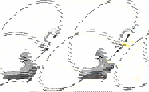 19 AWG, 5 Ft., C-Clamp, Hand Clamp, Grounding Cable with Clamps